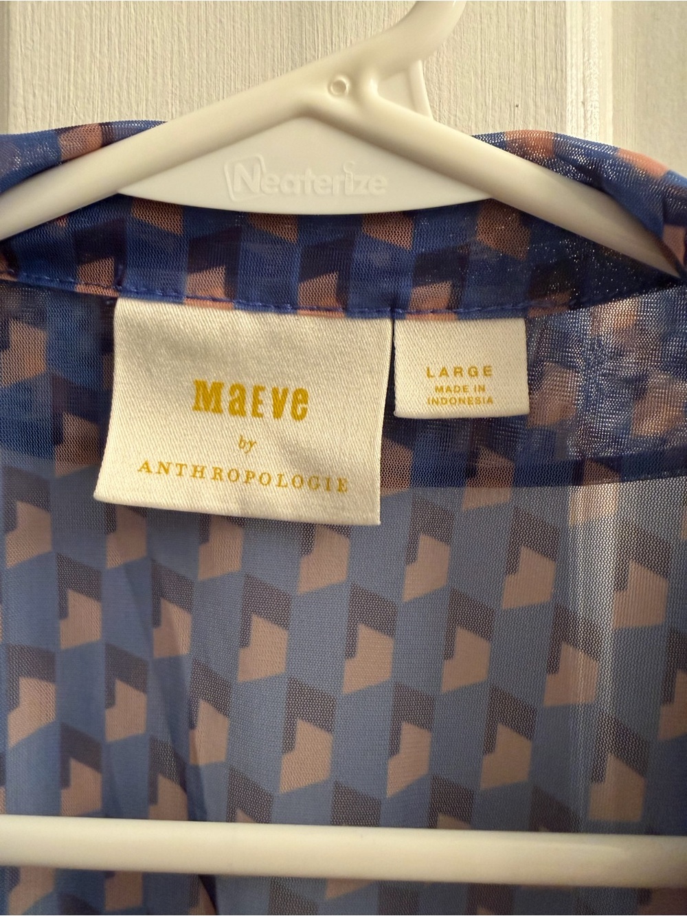 Maeve Button-Down Blouse - Size Large - Picture 6 of 7